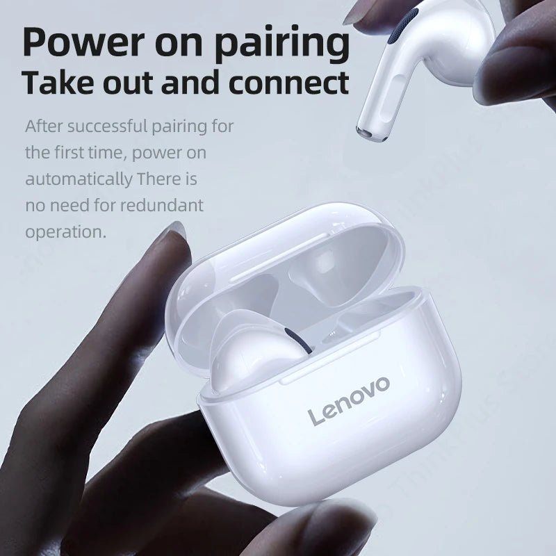 2025 Model Lenovo LP40 TWS Earphones Bluetooth, Touch Control, HD Calls, Mic, Gaming Ready - Sales Gear Tech