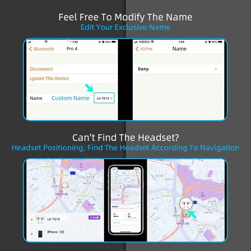 Airs Pro Wireless TWS Earbuds Bluetooth, Waterproof, Touch Control & Siri Support for iOS - Sales Gear Tech