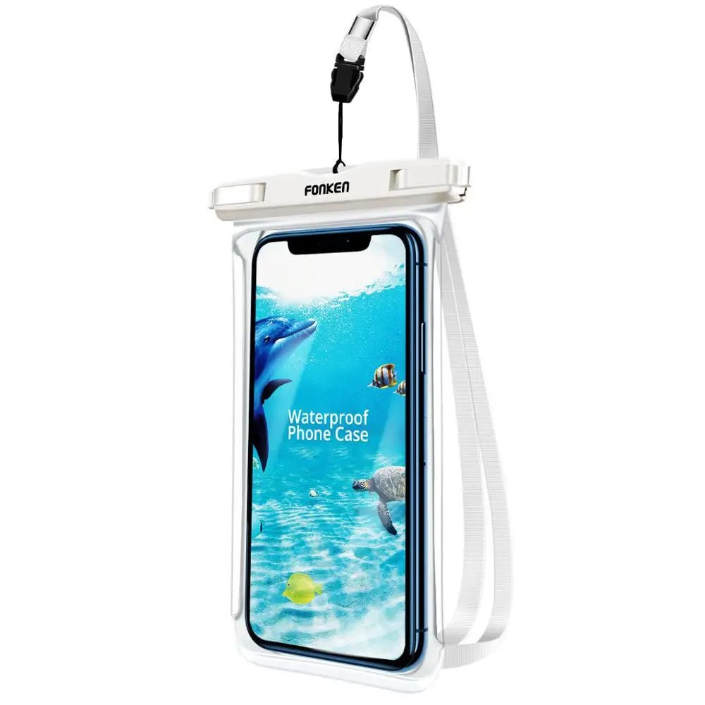 FONKEN Full View Waterproof Phone Case Transparent Dry Bag for Swimming, Snow & Rain - Sales Gear Tech