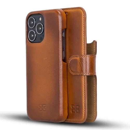 Full Leather Coating Detachable Wallet Case for Apple iPhone 13 Series - Sales Gear Tech