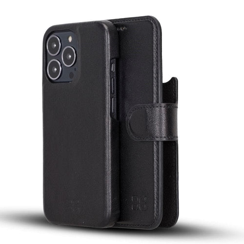 Full Leather Coating Detachable Wallet Case for Apple iPhone 13 Series - Sales Gear Tech
