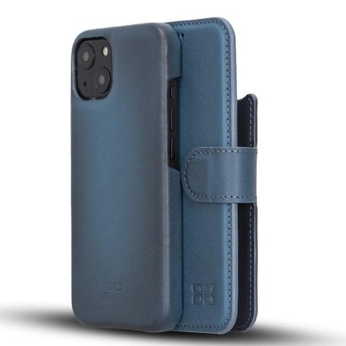 Full Leather Coating Detachable Wallet Case for Apple iPhone 13 Series - Sales Gear Tech