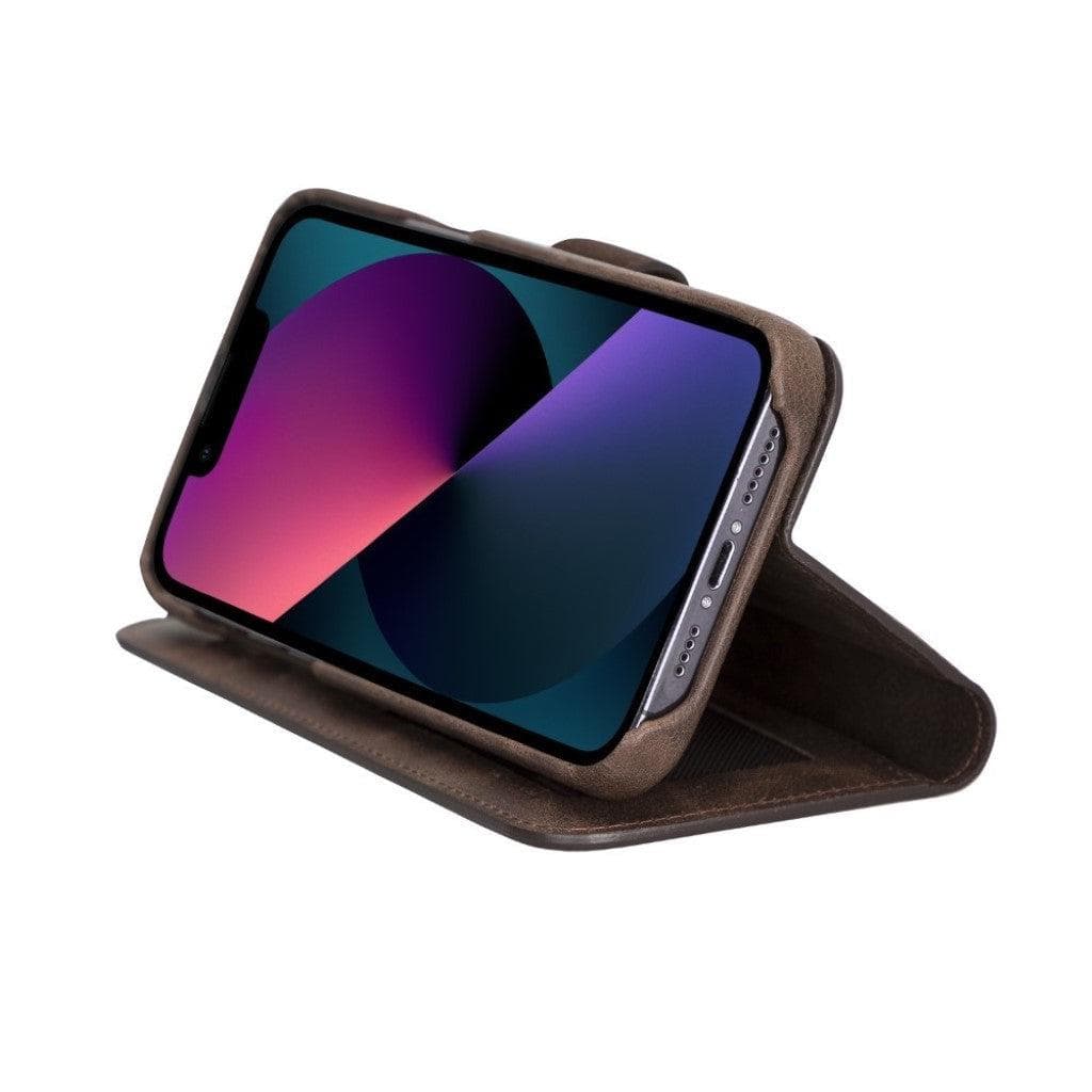 Full Leather Coating Detachable Wallet Case for Apple iPhone 13 Series - Sales Gear Tech