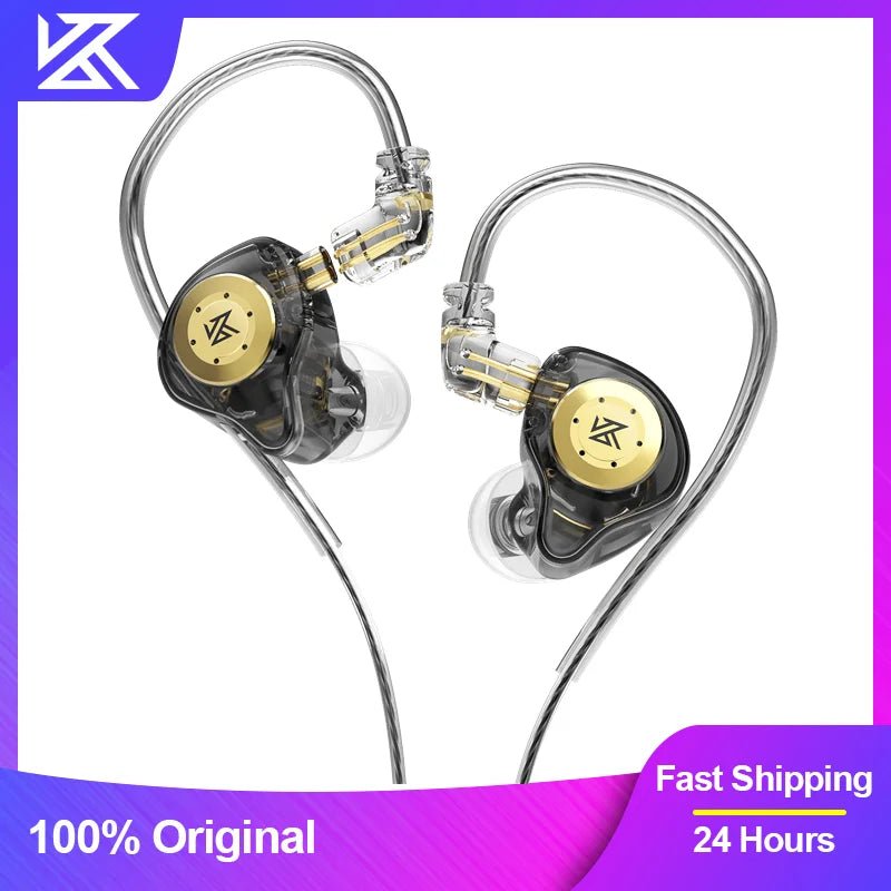 KZ EDX Pro Wired Earphones HiFi In - Ear Monitors, Bass Stereo, Noise Cancelling for Music & Gaming - Sales Gear Tech