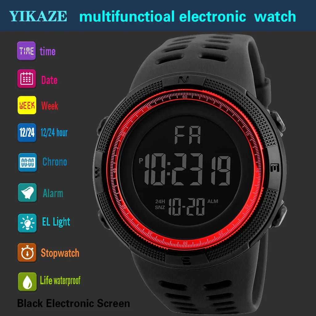 Men's Military Sports Digital LED Watch , Luminous, Multifunction - Sales Gear Tech
