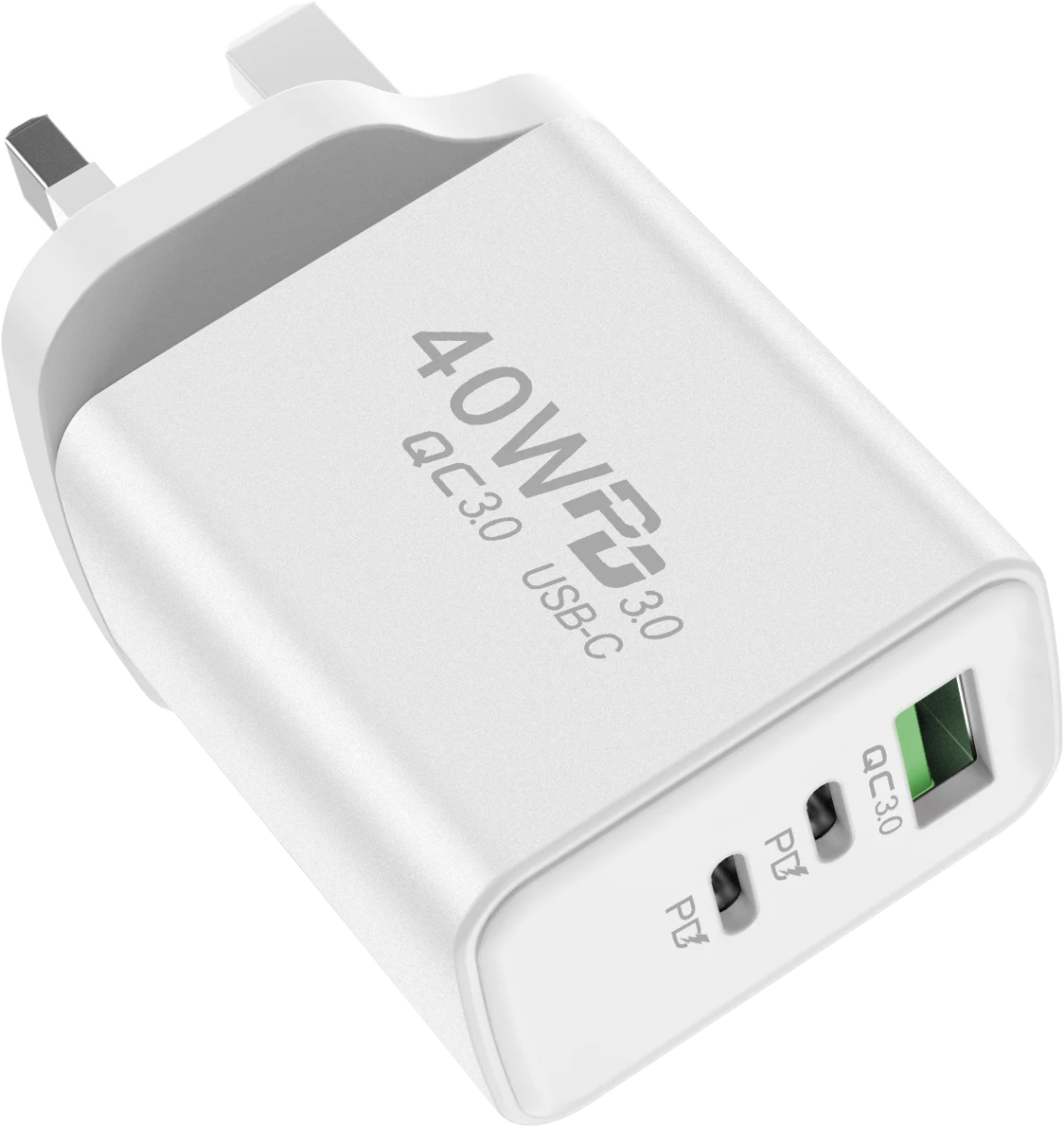 PD 40W USB - C Fast Charger Quick Charge Wall Adapter for iPhone 16 Pro, Samsung, Xiaomi - Sales Gear Tech