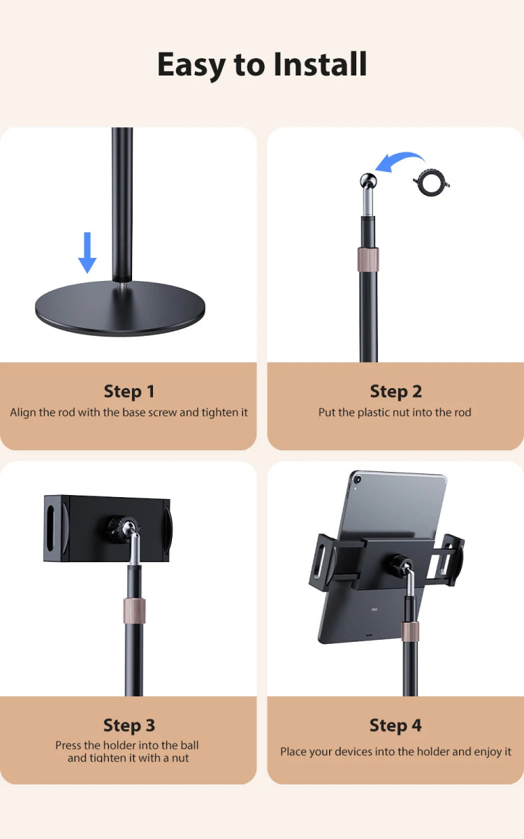 Portable Monitor Stand Adjustable Height Desktop Monitor Bracket for 4.7 - 17.3 inch Phone Tablet Monitor Support Holder - SalesGearTech.com