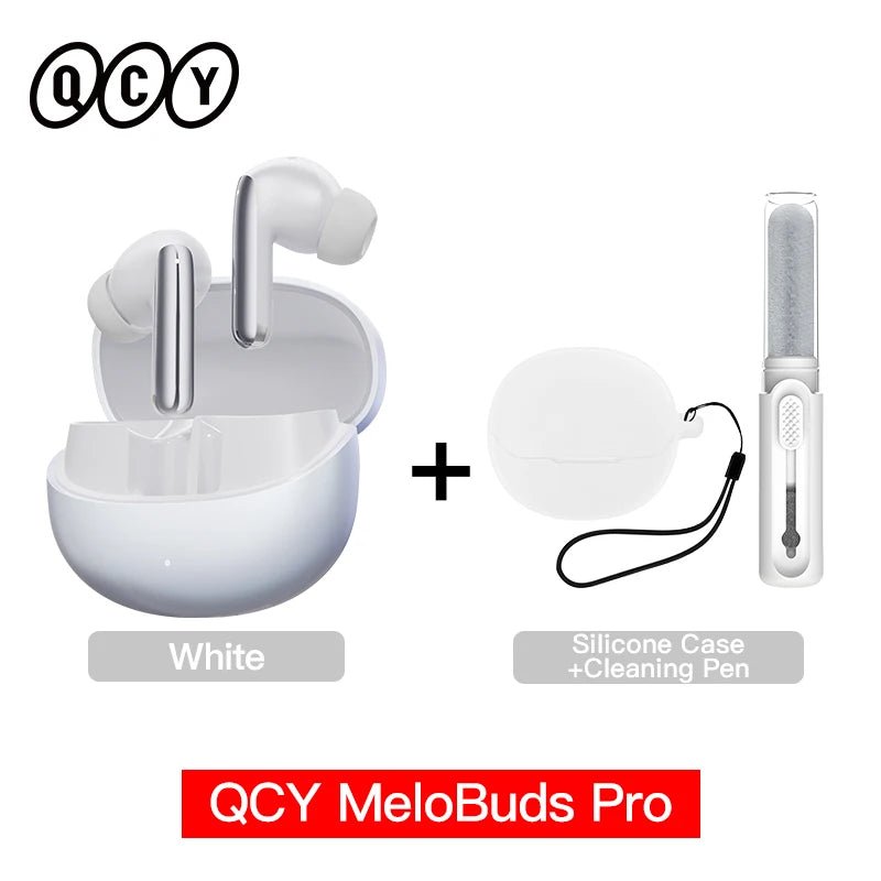 QCY MeloBuds Pro ANC Earphones Bluetooth 5.3, 46dB Hybrid ANC, LDAC, 6 Mics, 34H Playtime - Sales Gear Tech