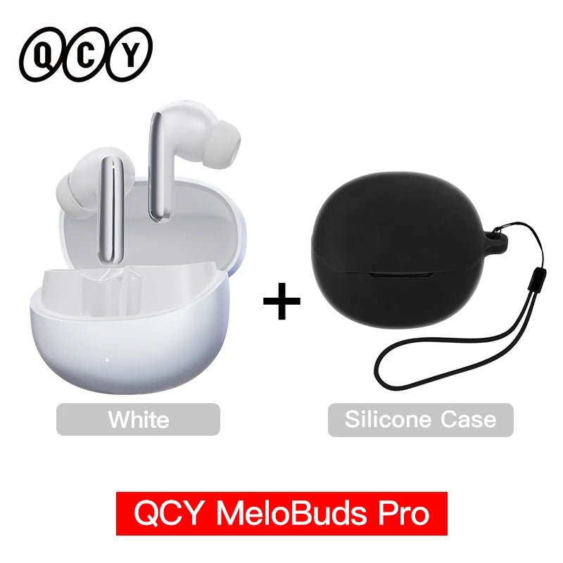 QCY MeloBuds Pro ANC Earphones Bluetooth 5.3, 46dB Hybrid ANC, LDAC, 6 Mics, 34H Playtime - Sales Gear Tech