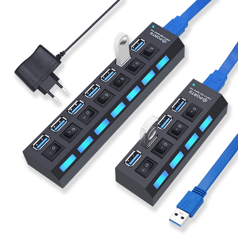 USB 3.0 Hub USB Hub 3.0 Multi USB Splitter 4/7 Port Multiple Expander - Sales Gear Tech