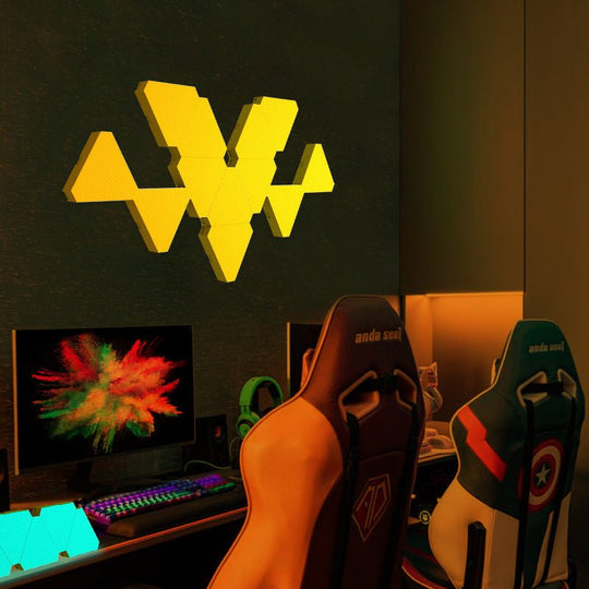 10 - Pack Modular Triangle Smart Wall Light - Sales Gear Tech