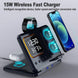 15W Wireless Chargers Stand 5 In1 LED Digital Alarm Clock Fast - Sales Gear Tech