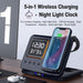 15W Wireless Chargers Stand 5 In1 LED Digital Alarm Clock Fast - Sales Gear Tech