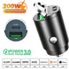 200W Dual USB Car Charger Mini Fast Charging Adapter for 12–24V Cigarette Lighter - Sales Gear Tech