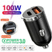 200W Dual USB Car Charger Mini Fast Charging Adapter for 12–24V Cigarette Lighter - Sales Gear Tech