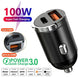 200W Dual USB Car Charger Mini Fast Charging Adapter for 12–24V Cigarette Lighter - Sales Gear Tech