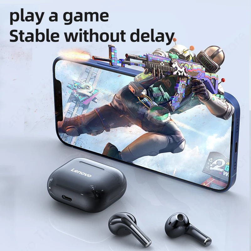 2025 Model Lenovo LP40 TWS Earphones Bluetooth, Touch Control, HD Calls, Mic, Gaming Ready - Sales Gear Tech