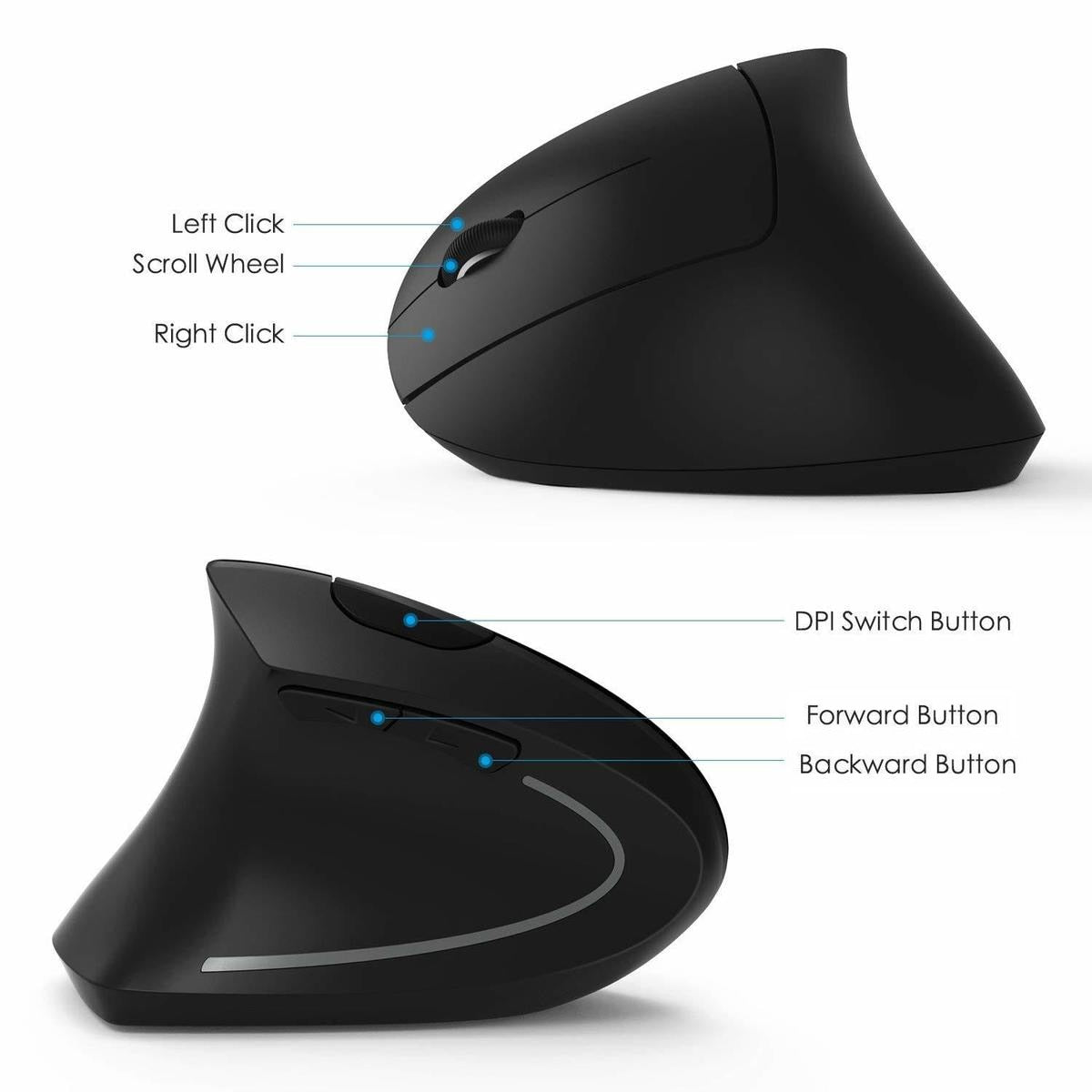 2.4G Wireless Ergonomic Vertical Mouse - Sales Gear Tech