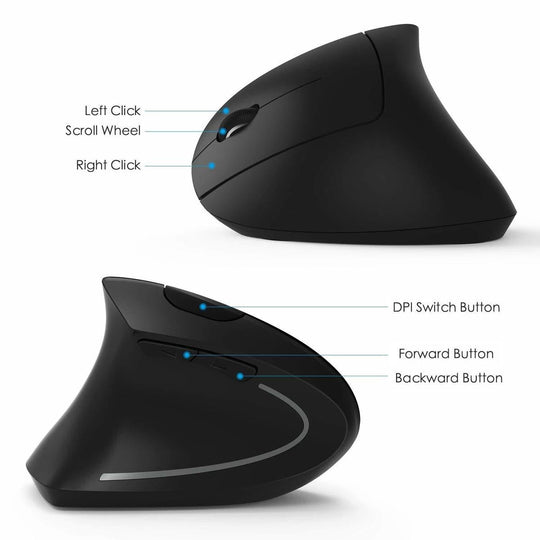2.4G Wireless Ergonomic Vertical Mouse - Sales Gear Tech