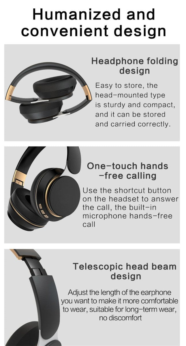 Dragon Wireless Bluetooth 5.0 Gaming Headset with TF card slot - Sales Gear Tech