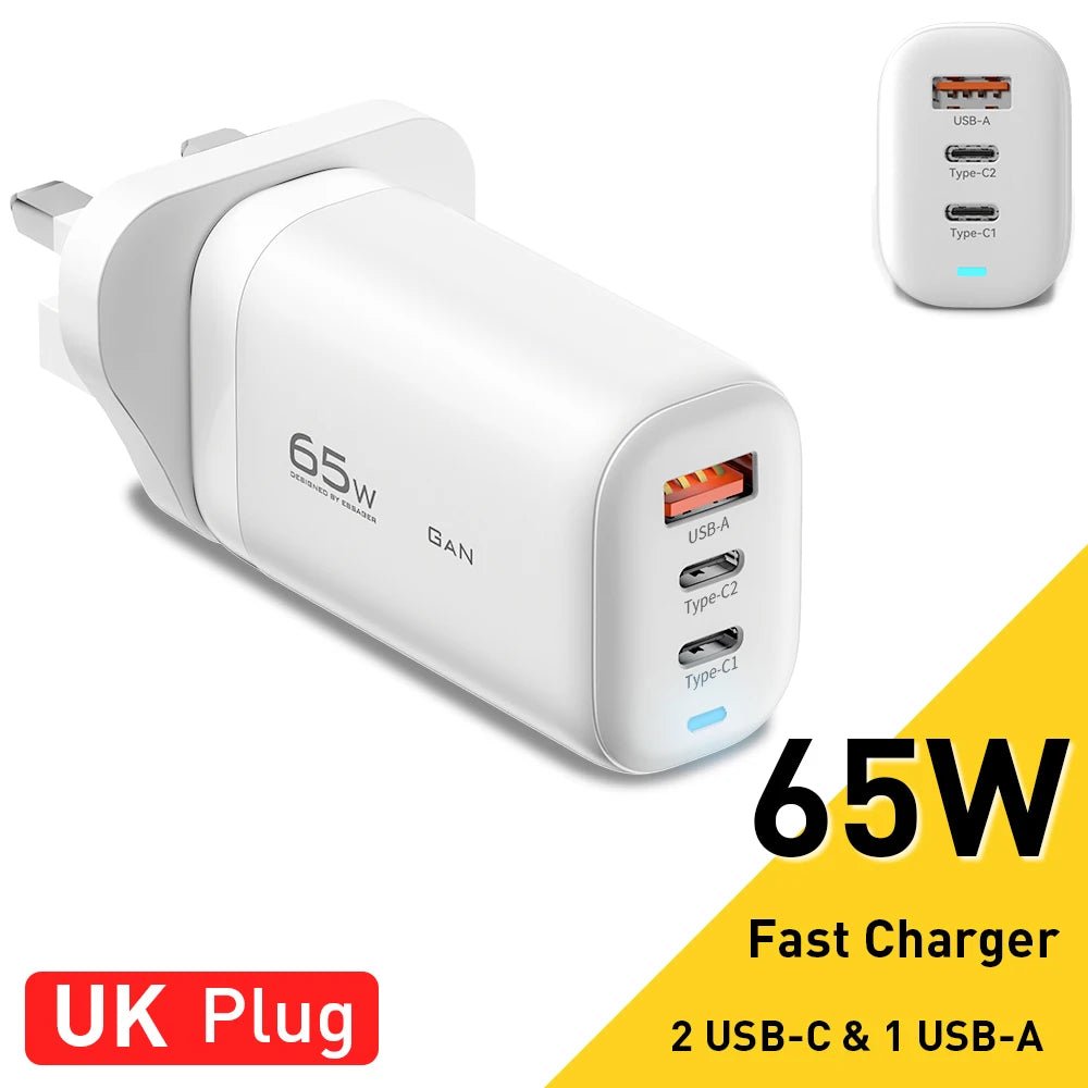 Essager 65W GaN USB - C Charger Fast Charge for Laptop, Samsung, iPhone 14/13, QC3.0 PD3.0 - Sales Gear Tech