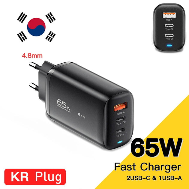 Essager 65W GaN USB - C Charger Fast Charge for Laptop, Samsung, iPhone 14/13, QC3.0 PD3.0 - Sales Gear Tech