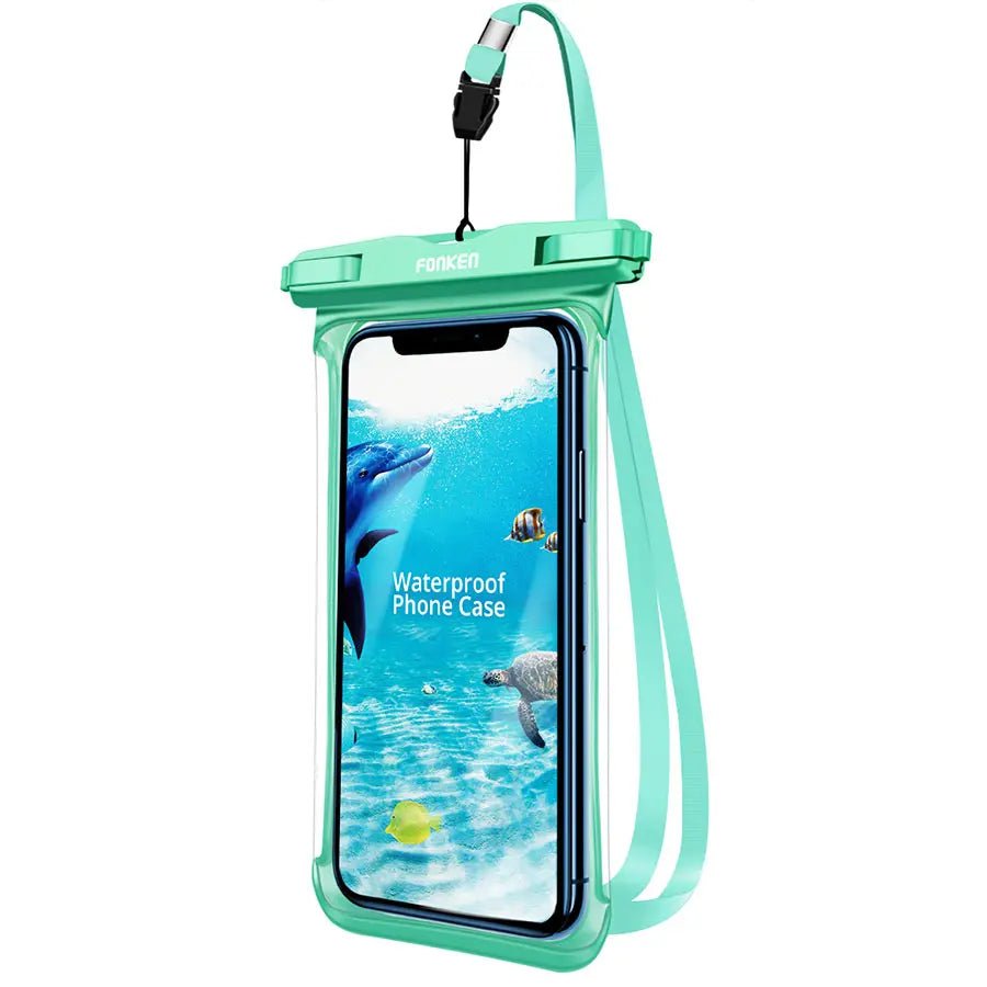 FONKEN Full View Waterproof Phone Case Transparent Dry Bag for Swimming, Snow & Rain - Sales Gear Tech