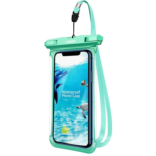 FONKEN Full View Waterproof Phone Case Transparent Dry Bag for Swimming, Snow & Rain - Sales Gear Tech