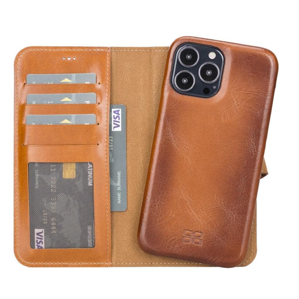 Full Leather Coating Detachable Wallet Case for Apple iPhone 13 Series - Sales Gear Tech