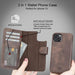 Full Leather Coating Detachable Wallet Case for Apple iPhone 13 Series - Sales Gear Tech
