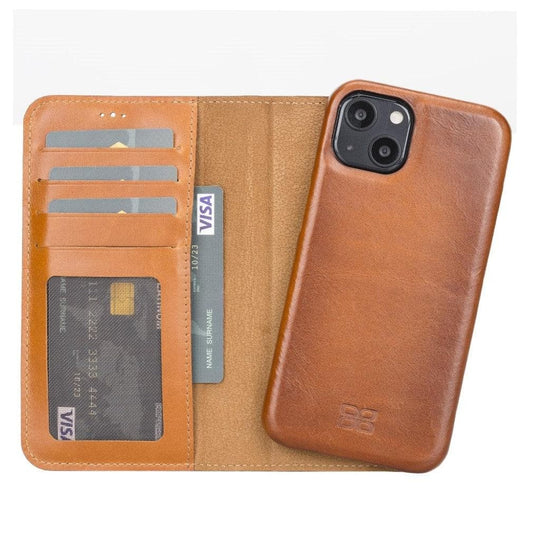 Full Leather Coating Detachable Wallet Case for Apple iPhone 13 Series - Sales Gear Tech