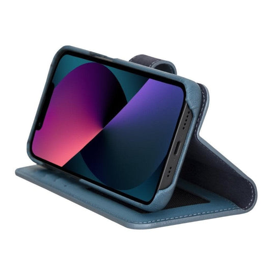 Full Leather Coating Detachable Wallet Case for Apple iPhone 13 Series - Sales Gear Tech