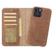 Full Leather Coating Detachable Wallet Case for Apple iPhone 13 Series - Sales Gear Tech