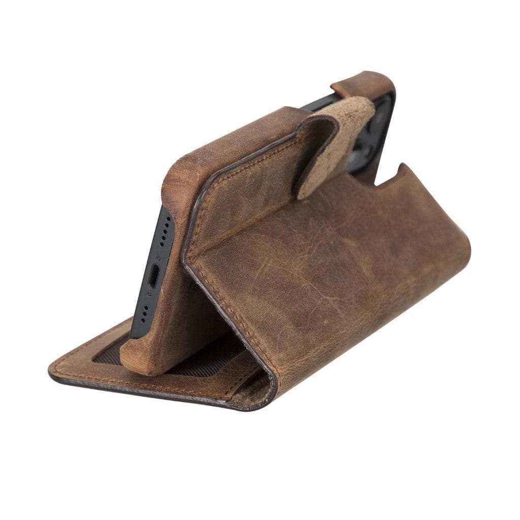 Full Leather Coating Detachable Wallet Case for Apple iPhone 13 Series - Sales Gear Tech