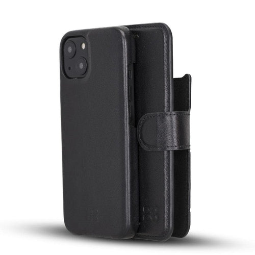 Full Leather Coating Detachable Wallet Case for Apple iPhone 13 Series - Sales Gear Tech