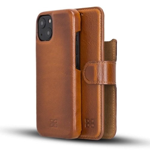 Full Leather Coating Detachable Wallet Case for Apple iPhone 13 Series - Sales Gear Tech