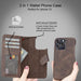 Full Leather Coating Detachable Wallet Case for Apple iPhone 13 Series - Sales Gear Tech