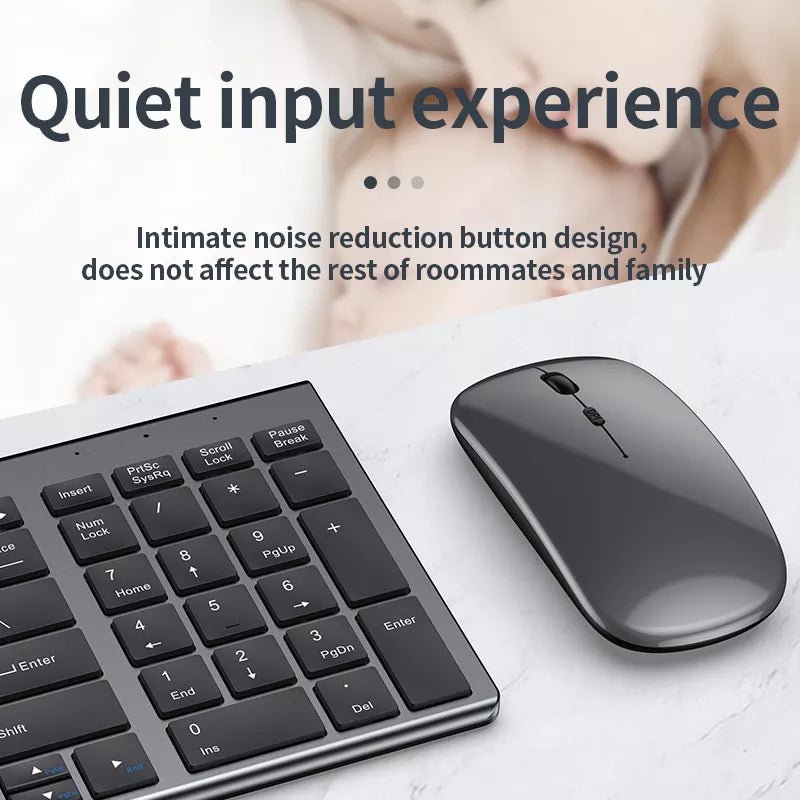 High quality 2.4G Bluetooth wireless rechargeable mouse keyboard combos - SalesGearTech.com