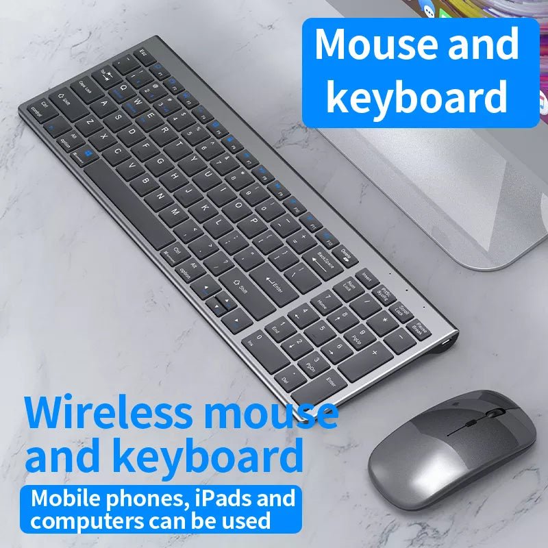 High quality 2.4G Bluetooth wireless rechargeable mouse keyboard combos - SalesGearTech.com