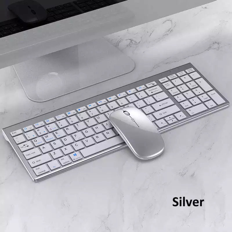 High quality 2.4G Bluetooth wireless rechargeable mouse keyboard combos - SalesGearTech.com