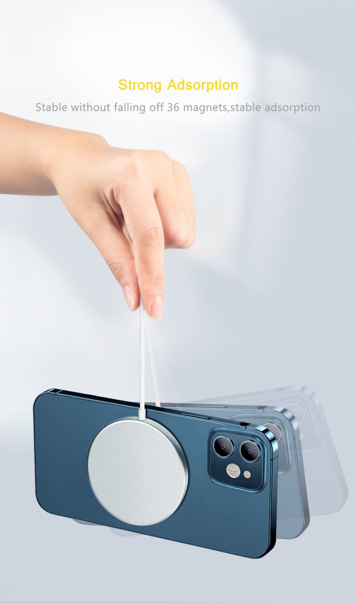 Magnetic QI Wireless Charger for Iphone12 Magsafe Huawei Samsung - Sales Gear Tech