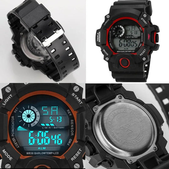 Men's Sports Military Waterproof Watch, Luminous, Multifunctional - Sales Gear Tech