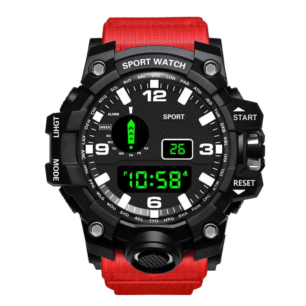 Men's Sports Military Waterproof Watch, Luminous, Multifunctional - Sales Gear Tech