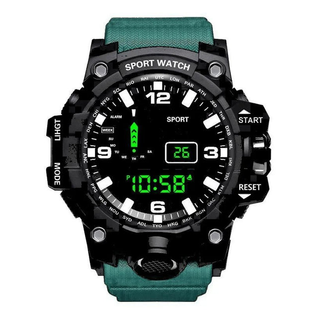 Men's Sports Military Waterproof Watch, Luminous, Multifunctional - Sales Gear Tech