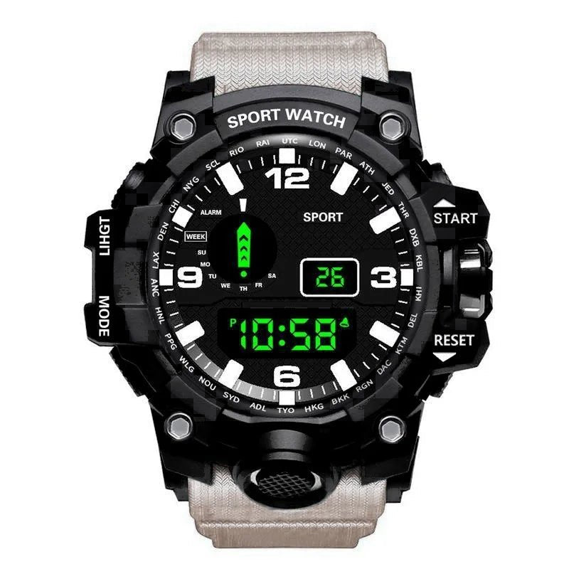 Men's Sports Military Waterproof Watch, Luminous, Multifunctional - Sales Gear Tech