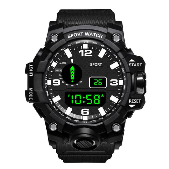 Men's Sports Military Waterproof Watch, Luminous, Multifunctional - Sales Gear Tech
