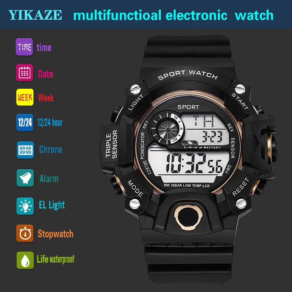 Men's Sports Military Waterproof Watch, Luminous, Multifunctional - Sales Gear Tech
