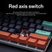MUCAI MKA610 Mini Mechanical Gaming Keyboard 61 - Key with Red Switches - Sales Gear Tech