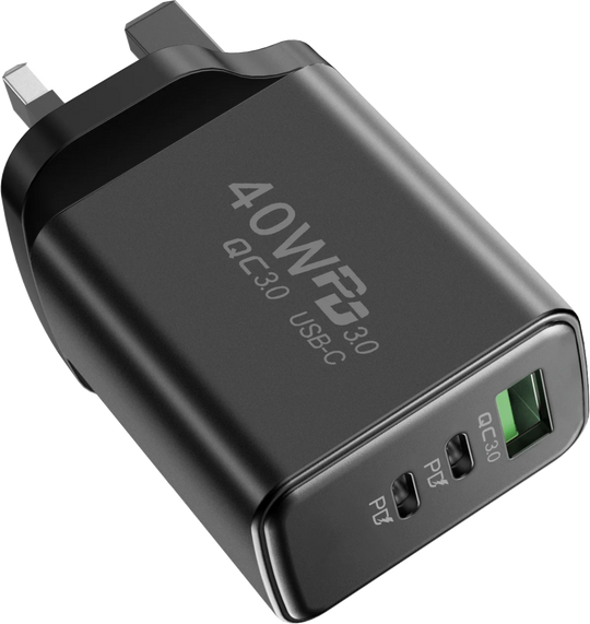 PD 40W USB - C Fast Charger Quick Charge Wall Adapter for iPhone 16 Pro, Samsung, Xiaomi - Sales Gear Tech