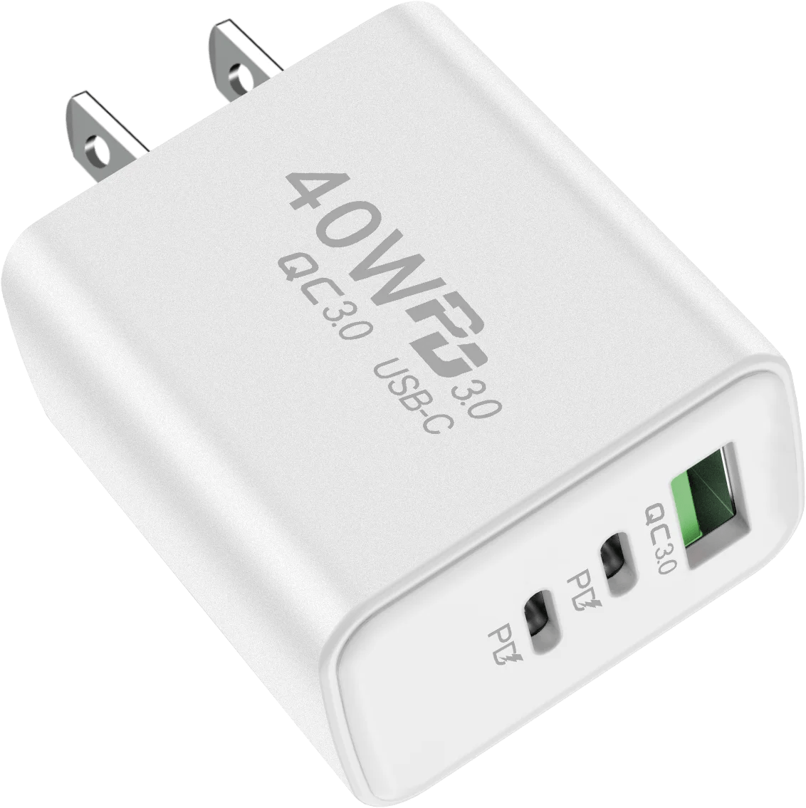 PD 40W USB - C Fast Charger Quick Charge Wall Adapter for iPhone 16 Pro, Samsung, Xiaomi - Sales Gear Tech